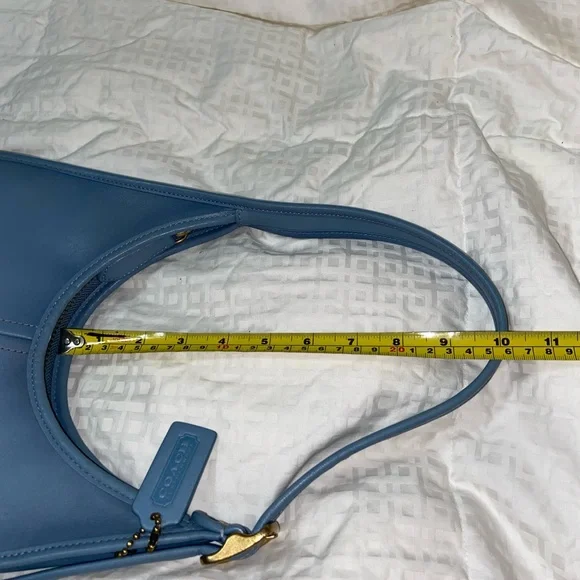 HTF color Like new Coach Ergo Blue Leather Shoulder Bag